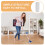 20Pcs White Plastic Extension Pole Adapter for Mop Broom Handle with Threaded End for Home Use 7