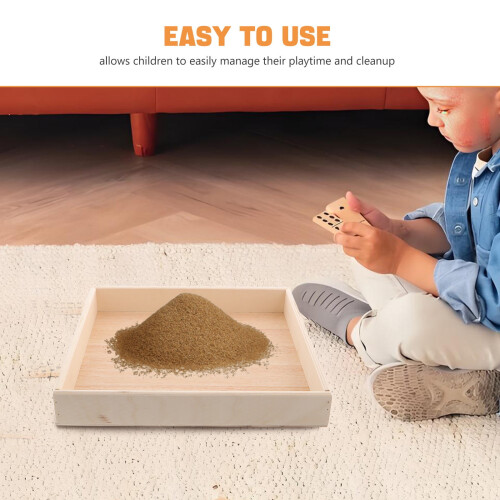 Sandbox With Lid Light Brown Wood 1Set 1