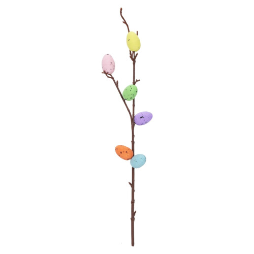 Easter table decor artificial egg and flower picks for 1