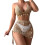 Γυναικεία Καλύμματα Παραλίας Summer2Piece Σύνολα Seashells Halter Crochet Μπικίνι με Τοπ και Μίνι 2