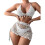 Γυναικεία Καλύμματα Παραλίας Summer2Piece Σύνολα Seashells Halter Crochet Μπικίνι με Τοπ και Μίνι 5