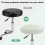 Housse de tabouret ronde élastique vert clair moyenne 3