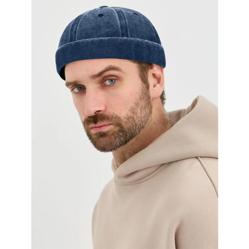 Καπέλα χωρίς γείσο για γυναίκες άνδρες Sailor Beanie Cap Vintage Docker Hat 1