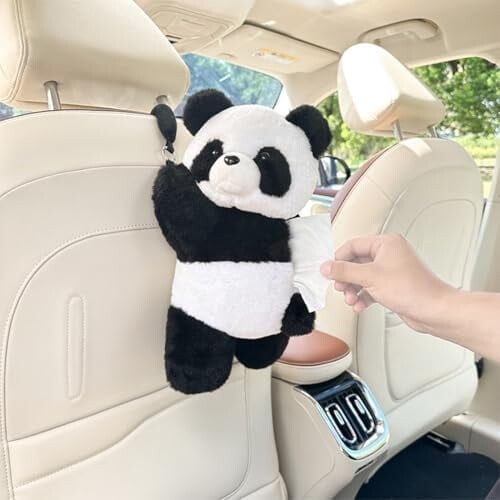 Pluche panda tissueboxhouder – geschikt voor standaard tissueboxen 2