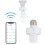 E27Smart lyssokkeladapter, Bluetooth-fjernkontroll og app-timer for LED-pærer – kompatibel med E27-pærer 5