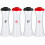 Zandloper zout- en peperstrooier set – rood plastic, 4 2