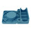 Scolabicchieri in silicone blu 16x4x11,5 cm 16
