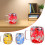 Γυάλινη κούπα Clearance Red Petals Double-Layer200ml με αποξηραμένα λουλούδια – Κύπελλο με ξηρά 2