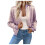 Leichte, langärmlige Damen-Metalljacke mit Reißverschluss 6