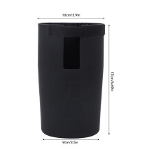 Beach Bag Drink Holder Silicone Black