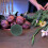 8 boules de mousse florale vert olive de 9 cm 4