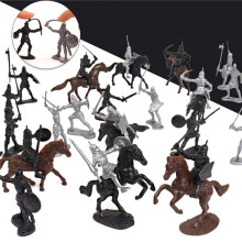 104 Pièces Cavalerie Médiévale Cheval de Guerre Soldat Modèle Soldat Romain Ancien Guerrier Médiéval Modèle Figurines Jouets