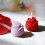 Bougie de Saint-Valentin en forme de rose Pink2026 3