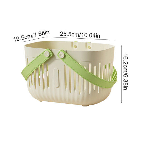 Panier de bain avec séparation humide/sec – Plastique, 25,5 x 2