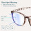 Occhiali da gaming Leopard con luce blu, 1 paio 3