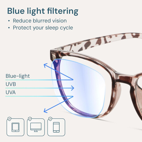 Occhiali da gaming Leopard con luce blu, 1 paio 2