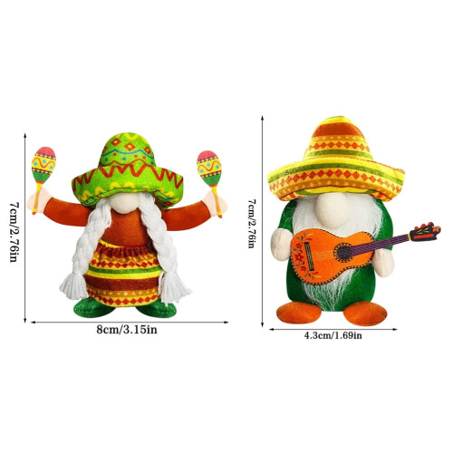 Mexikansk dekorationstomtedocka Multipack 1-pack 1