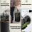 Recycling Bin for Kitchen,Recycle with 1 Removeable and Reusable Inner Bag, Large Lid Bottle 6