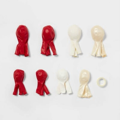 Arche de ballons rouges et blancs Target - Spritz 2