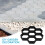 Cementstensformar med hexagonal tegeleffekt PP1-pack för trädgårdsrenovering 3