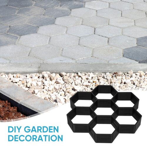 Cementstensformar med hexagonal tegeleffekt PP1-pack för trädgårdsrenovering 2