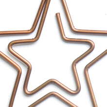 100Pcs Retro Christmas Star Paper Clips, Wide Application, Kids, Office, School