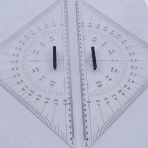 6x Chart Drawing Triangle Ruler for Ship Drawing 300mm Large-Scale Triangle Ruler 1