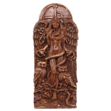 2X Antike Wicca Göttin Statue, Altarskulptur, Griechische Göttin Statue Mythologie Mutter Erde Gaia Figuren für Heidnisches Zuhause