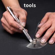 2X Soapstone Holder Set Mark White Clear and Removable Markings, Flat and Round Holder,Soapstone for Welding