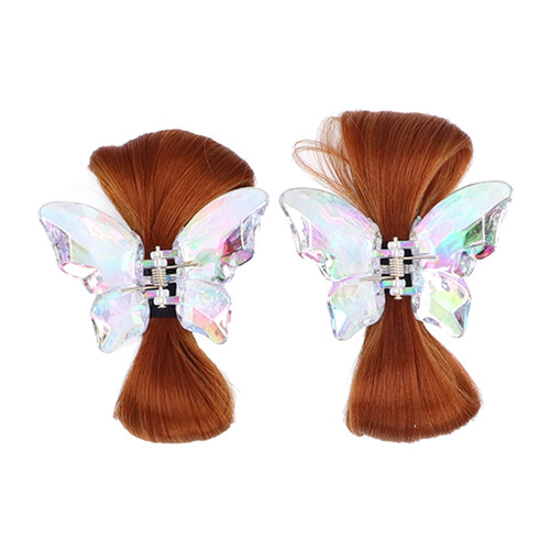 2 pezzi di chignon per capelli - seta resistente al calore - castano chiaro 1