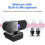 Webcam HD 1080p com microfone, grande angular, compatível com PC/Mac/Laptop/Zoom/Skype/YouTube/Xbox One/PS4 3