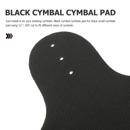 2Pcs Drum Cymbal Mute Pad Black Drum Accessory Low Volume Practice Dampener 2