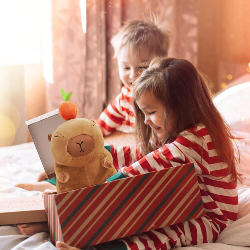 Pelúcia de Capivara de 35 cm (13,8 polegadas), macia e confortável, para guardar como travesseiro, item colecionável, ideal para dormir, decorar o 2