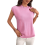Women'S Crew Neck Sleeveless Sweater Pink M 4