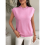 Women'S Crew Neck Sleeveless Sweater Pink M 5