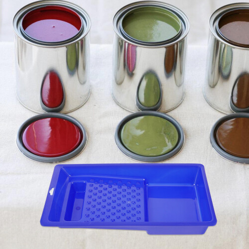 Small Paint Trays Paint Tray Blue Plastic 1Pcs 1