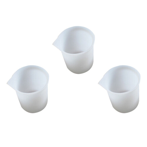 Gobelet doseur jetable en silicone 100 ml, lot de 3