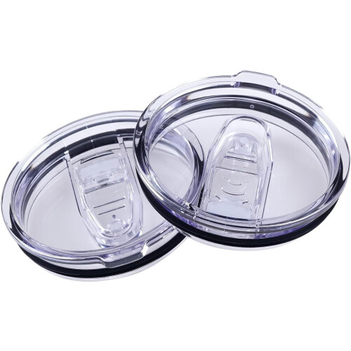 RUseeN2-PackΚαπάκια ποτηριών 20oz, Συρόμενα καπάκια που δεν χύνονται, συμβατά με κούπες ID
