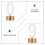 LED-talllys gyldne 0-9 sett 10 stk 5