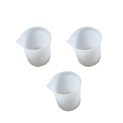 Gobelet doseur jetable en silicone 100 ml, lot de 3 2