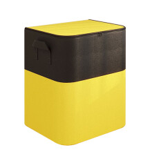 Sac de rangement géant non tissé de 180 L, noir et jaune, couvercle renforcé, grande capacité pour la literie et les couettes, organisateur de