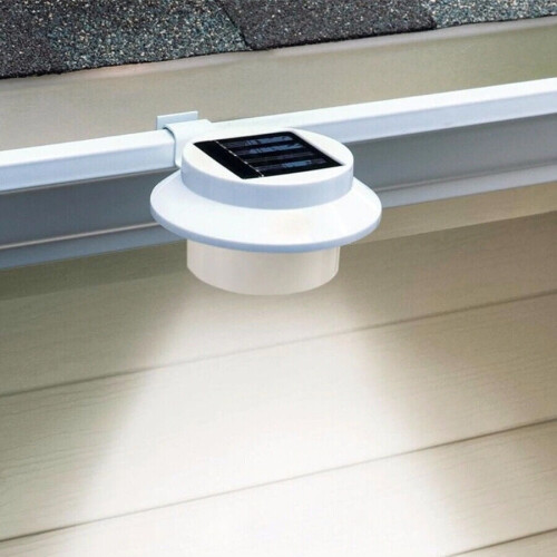 Solar LED Outdoor Gutter Lights with Brackets 8 Pack 1