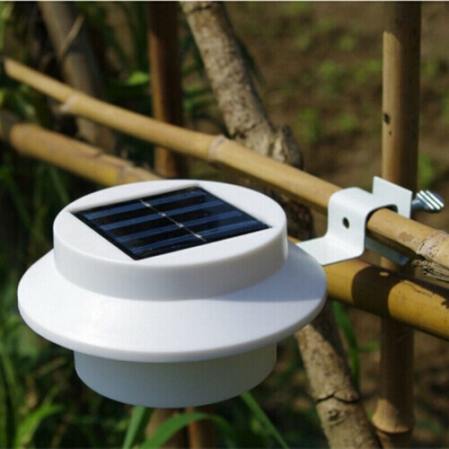 Solar LED Outdoor Gutter Lights with Brackets 8 Pack 2