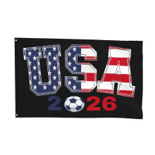 Drapeau d'extérieur des États-Unis d'Amérique 2026 - Grand format avec motif imprimé - Décoration pour la maison, le jardin et les événements