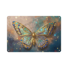 Leuk metalen bord met vlindermotief – 30 x 40 cm wanddecoratie voor kinderkamer, café of woonkamer – Cadeau voor tieners en natuurliefhebbers