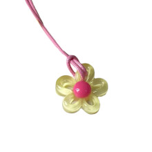 Trendy sleutelbeenketting met Koreaanse bloemhanger, sleutelbeenketting, statement piece voor dames.