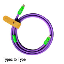 Nabíjecí kabel 240 W, tekutý silikonový měkký rychlonabíjecí kabel, 1,5 m, pro chytré telefony, tablety, notebooky a herní zařízení