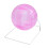 Round Hamster Exercise Ball Plastic Pink for Small Animal 1Pack 1
