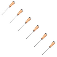 Halberd-Eispickel aus Edelstahl, Einzelgabel – 6er-Pack