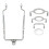 Ensemble de support de douille réglable pour abat-jour, pièce détachable, accessoire d'éclairage pour culots E14, E26 et E27 1